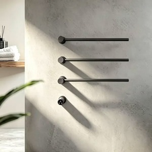 <b>Modern</b> Industrial <b>Black</b> Towel Holder <b>Bathroom</b> Wall Rack Multi Bar Hotel <b>Bathroom</b> <b>Accessory</b> Wall Mounted <b>Black</b> Metal Towel Rack - Product Image 3