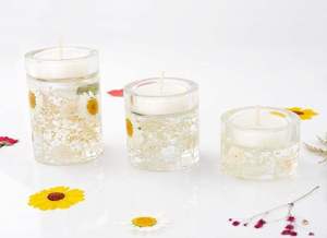 Designer Resin Crystal <b>Tea</b> <b>Light</b> Candle Holders Beautiful Flower Pattern Candle Holders for Mehendi Wedding Decoration - Product Image 2