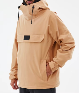 Chaqueta de Esquí Impermeable con Capucha para Hombre, Gris, Poliéster, Cierre con Cordón, Ropa de Exterior para Esquí y Nieve - Product Image 5