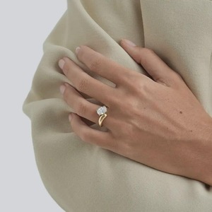 Bague de fiançailles solitaire en or massif 18 carats avec diamant ovale de 1,20 carat cultivé en laboratoire, certifié IGI, très demandée, tendance pour femme, en promotion, export - Product Image 4