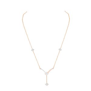 จี้เพชรทรงมาร์คีส์สามเม็ด ประดับด้วยทองคำขาว 14K หรูหรา พร้อมใบรับรอง IGI สร้อยคอจี้แบบเรียบหรู เครื่องประดับชั้นดีสำหรับผู้หญิง ของขวัญวันครบรอบแต่งงาน - Product Image 1