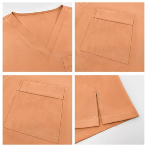 Ensemble de blouses médicales en gros pour femmes, uniforme d'infirmière, personnalisable avec logo, anti-plis, pour chirurgie, modèle à la mode - Product Image 3