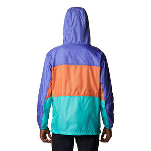 Men's Lightweight Color Block Windbreaker <b>Jacket</b> <b>Waterproof</b> Hooded Outdoor Casual Rain Shell Wholesale Custom Apparel - Product Image 2