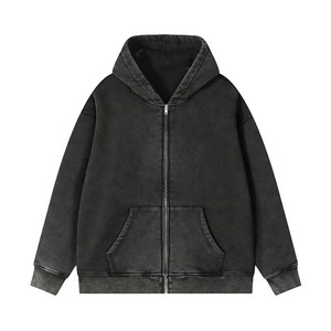 Nouvelle Arrivée 2026 – Sweat à Capuche Unisexe Marron Uni Oversize à Fermeture Éclair avec Poches, Manches Longues, Style Décontracté Streetwear Vintage - Product Image 6