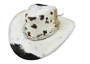 Chapeau de cowboy unisexe en polyester à large bord, décontracté, pour l'extérieur, toutes saisons, taille adulte 50-52 cm - Product Image 2