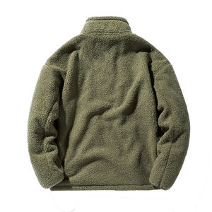 <b>Men's</b> Sherpa Fleece Plaid Shirt <b>Jacket</b> Cotton Woolen Casual Turn-down Collar Zipper Autumn Style Regular Fit Sherpa <b>Jacket</b> 2026 - Product Image 4