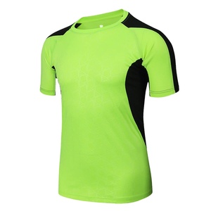 Hot New 2025 Hombres Camisetas de fútbol Diseñador deportivo Fitness Camiseta Secado rápido Slim Fit Transpirable Gimnasio Hombres Camisetas de punto sólido - Product Image 1