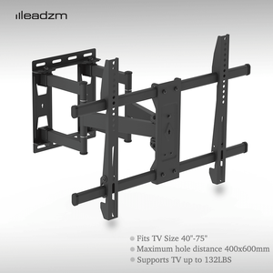 Support mural inclinable pour téléviseur plat TMDS 106 40 75 pouces en acier, niveau à bulle LED/LCD pour meubles de maison, certifié GS pour utilisation dans le salon - Product Image 1