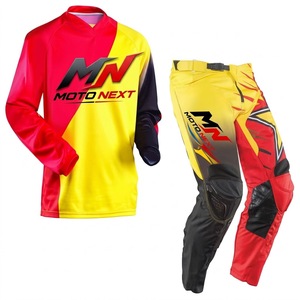 Ensemble de motocross pour homme, dernier design, couleurs contrastées, séchage rapide, 100 % polyester, toutes saisons, en vente - Product Image 1