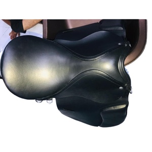 Selle d'Équitation Anglaise en Cuir DD de Haute Qualité, Noir Authentique, Accastillage Haut de Gamme, Doublement Inspectée, Siège Confortable, Logo Personnalisé - Product Image 2