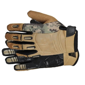 Guantes de Cuero Personalizados de Alta Calidad con Pantalla Táctil, Guantes Tácticos para Motociclismo al Aire Libre, Guantes Completos Transpirables con Protección de Goma OEM - Product Image 2