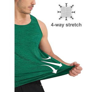 Débardeur Homme Oversize en Coton OEM – Séchage Rapide, Respirant, Anti-Boulochage, Tissu 275 GSM, Style Décontracté – Vente en Gros - Product Image 3