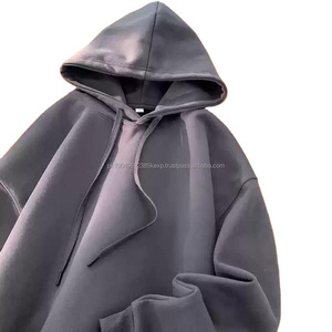 Invierno peso pesado Streetwear pulóver cadena francés Terry sudaderas con capucha poliéster/algodón secado rápido transpirable hombres esenciales - Product Image 1