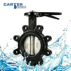 Válvula de <span class=keywords><strong>Mariposa</strong></span> de Acero al Carbono Estándar Americano ANSI WCB A216 Tipo Wafer con Engranaje Manual de Triple Excentricidad y Sello Suave para Agua y Aceite - Product Image 1