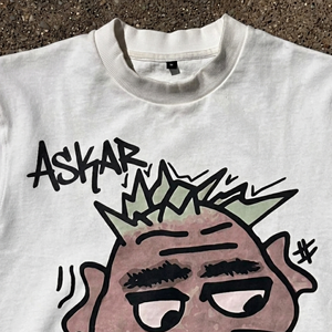 เสื้อยืดโอเวอร์ไซส์พิมพ์ลายตามสั่ง ผ้าฝ้ายออร์แกนิคที่ยั่งยืน แฟชั่นแนวสตรีท สไตล์คนเมือง เสื้อครอป - Product Image 3