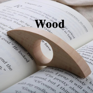 Finger Ring Reader Support <b>Book</b> Finger Holder Wooden - Product Image 1