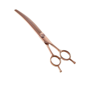Professional Stainless Steel <b>Dog</b> & Cat Grooming <b>Scissors</b> Curved Thinning <b>Scissor</b> - Product Image 1