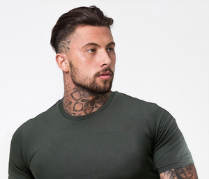 T-shirt essentiel moderne pour hommes, manches courtes, col rond, en coton, confortable, léger, vêtements d'été - Product Image 2