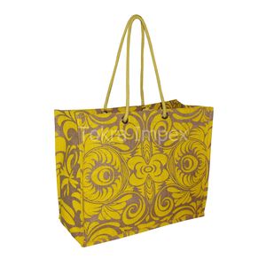 Sac fourre-tout en toile de jute PP laminé personnalisé, écologique et réutilisable, avec poignées confortables, idéal pour la plage, les cadeaux ou le shopping - Product Image 2
