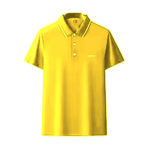 <b>Men</b> <b>Yellow</b> Polo <b>Shirt</b> Short Sleeve Casual Cotton Slim Fit Summer Top Solid Colour Turn Down Collar Breathable Daily Wear Apparel - Product Image 1