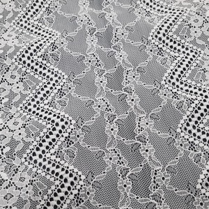 Tela de encaje floral elástica, transpirable y ligera de 23 cm, tejido de punto por urdimbre de nailon y elastano para lencería, ropa interior y bodas. - Product Image 5