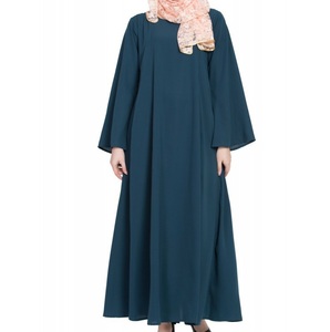 Abaya élégante et stylée pour femmes, en tissu soyeux respirant, à manches longues, robe musulmane légère, burqa, borka, designs personnalisés - Product Image 5