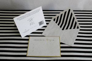 Elegant Greeting Cards For Different Occasions Made Of Recycled Cotton Handmade Paper Screen Printed On The Card & Envelops - Product Image 3