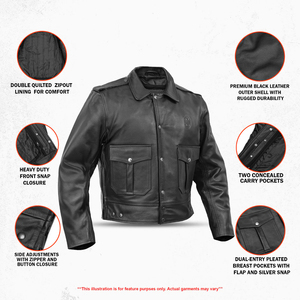 Genuine Leather Jackets Men Custom Leather Jacket for Men Customized Pure Leather Men's Jackets - Product Image 2