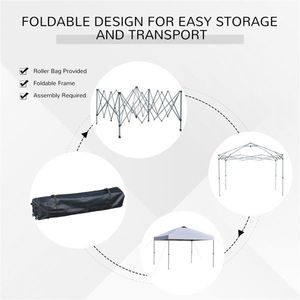 Tenda Pop-up con Gambe Inclinabili per Spiaggia, Pratico Gazebo per Attività all'Aperto - Product Image 4