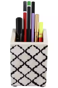 Porte-stylo en os incrusté, produit très vendu, porte-stylo en os incrusté de haute qualité pour accessoires de bureau par blossom craft india - Product Image 5