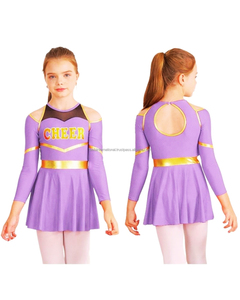Uniforme de porristas de poliéster para niños con impresión por transferencia térmica, diseño personalizado. - Product Image 3