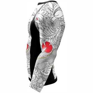 Camisetas de Gimnasio, Manga Larga para Surf, Logotipo Personalizado, BJJ, Spandex, MMA, Rashguard Sublimado para Hombre, Fortleo - Product Image 5