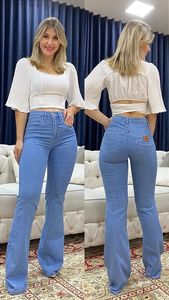 URBANGAZER INDUSTRIES Pantalon en jean large pour femme, mignon, uni, confortable, amincissant, en coton, respirant, séchage rapide, lavable, élastique - Product Image 5
