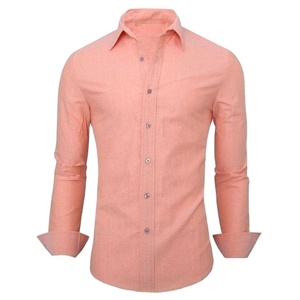 Camisa de manga larga de algodón 100% para hombre, transpirable, antiarrugas, de secado rápido, calidad Premium, logotipo personalizado, estilo Formal de moda - Product Image 5