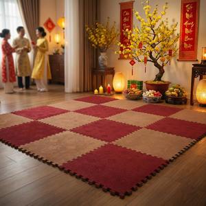 Alfombra de Espuma EVA Encastrable de 10 mm, 60x60 cm – Suelo Suave con Reducción de Ruido para Oficina y Hotel - Product Image 1