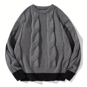 Mens Autumn <b>Sweater</b> Soft Premium Cotton Blend Breathable Wool-Lined Regular Sleeve Stylish Comfortable Pullover - Product Image 1