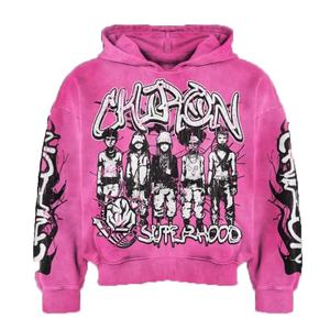 Nuevas Sudaderas con Diseño Moderno, Personalizadas, de Alta Calidad, con Estampado de Transferencia de Calor con Pedrería, para Hombre, 100% Algodón, Corte Regular - Product Image 2