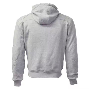 เสื้อฮู้ดมอเตอร์ไซค์ผ้าคอตตอนหนา GSM พร้อมแผ่นป้องกันสีส้มระดับ CE 2 แขนยาว ระบายอากาศได้ดี เสื้อแจ็คเก็ตสำหรับแข่งรถแบบ unisex สำหรับผู้ใหญ่ - Product Image 2