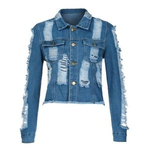 Veste en jean pour femme de qualité supérieure, style Y2K, chic, oversize, courte, vintage, légère, respirante, écologique, broderie 3D - Product Image 2