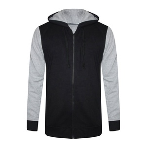 Ensemble de survêtements pour hommes en polyester et coton, personnalisés, à capuche, respirants, à séchage rapide, légers, pour l'entraînement et le jogging, vente en gros - Product Image 2