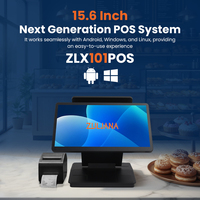 Terminal de point de vente à écran tactile interactif de 15.6 pouces avec imprimante thermique de 80 mm et pour les magasins de détail