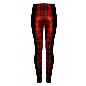 Leggings d'équitation noirs taille haute pour femme, longueur intégrale, avec bande latérale et imprimé cheval par sublimation, haute qualité - Product Image 4