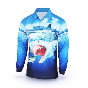 เสื้อโปโลตกปลาผู้ชาย แห้งเร็ว ระบายอากาศดี แขนยาว รับผลิตแบบ OEM วัสดุโพลีเอสเตอร์แท้ 100%  แบบซับลิเมชั่น ป้องกันรังสียูวี 50 - Product Image 4
