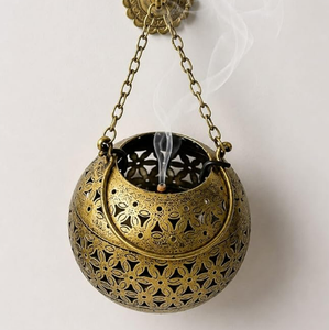 Premium Moroccan Style Round Iron <b>Tealight</b> Candle Holder Gold <b>Lantern</b> Intricate Boho Pattern Handmade Durable Home Decoration - Product Image 3