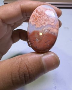 Cabochon en Agate Coton Naturel de Haute Qualité, Pierre Précieuse en Vrac pour la Fabrication de Bijoux - Product Image 4