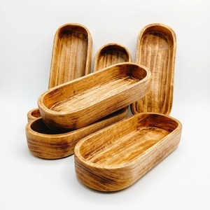 Bougie en bol de pâte rustique en bois, vente en gros d'usine, cire de soja naturelle écologique, multi-mèches, pour table de ferme - Product Image 4