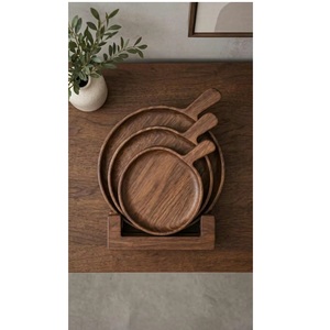 Good Quality Wooden Square Classic Serving Tray With Smooth Polished Finish Multipurpose Dining Food Tray For <b>Breakfast</b> - Product Image 1
