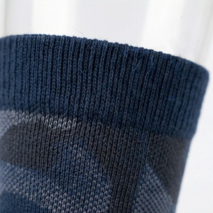 Crew <b>Socks</b> Geometric Pattern Navy Blue Breathable Knitted Regular Style Adult Daily Use - Product Image 4