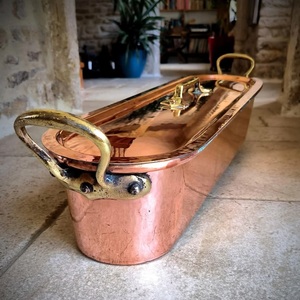 New Arrival Handcrafted Modern Copper Casserole <b>Pot</b> <b>Aluminum</b> Lid Insulated Eco-Friendly Durable Smooth Natural Copper Finish - Product Image 3