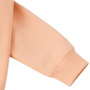 Sudadera con Capucha Extra Grande para Mujer, Diseño de Ondas con Pedrería Rosa Melocotón, Sudadera de Felpa Premium, Ropa Casual de Calle, Personalizable - Product Image 4